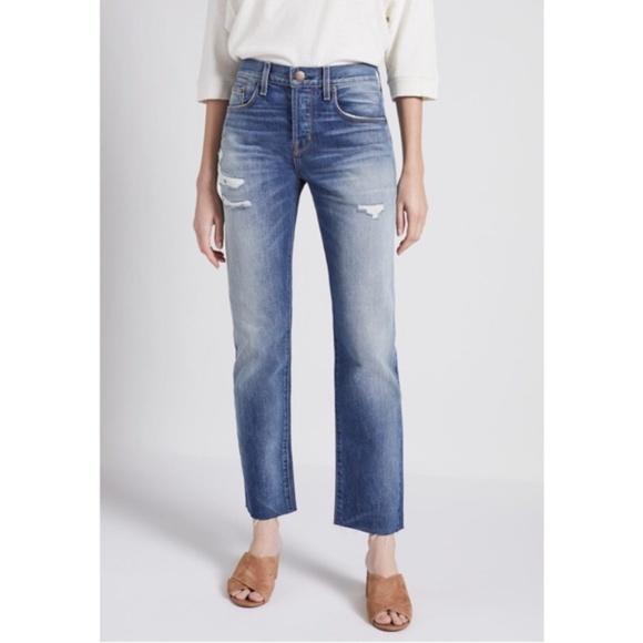 Jeans Délavé Current/Elliott - Taille 28 - Bleu - Occasion En Très Bon état
